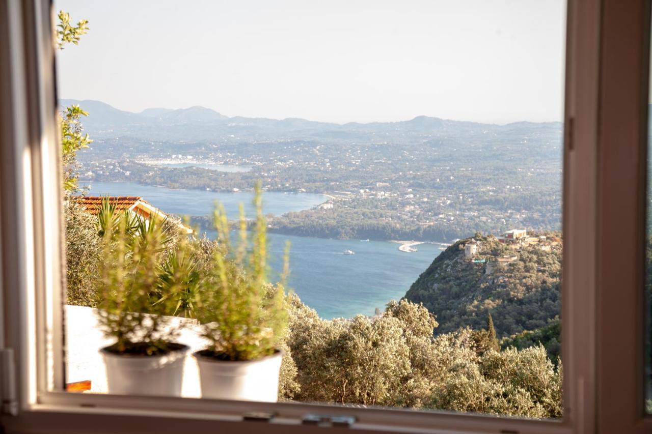 Lorantina Luxury Sea View Holiday House Close To Barbati & Ipsos Beach Spartylas Exterior photo